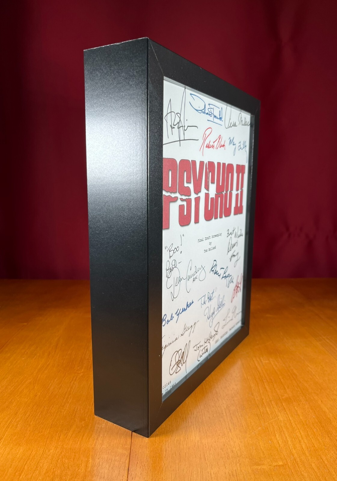 Psycho II Script Cast-Signed – Autograph Reprints – 143 Pages – Norman Bates