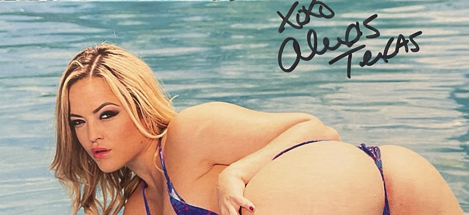 Alexis Texas Signed 7.25×10 Photo Porn Star Adult Sexy Hot JSA COA READ***