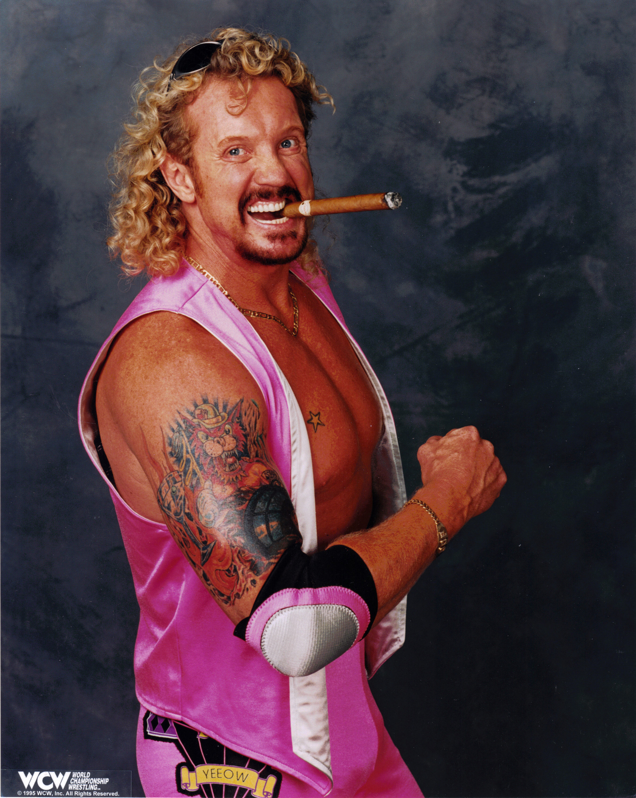 GLOSSY PHOTO PICTURE 8×10 Diamond Dallas Page Wcw Smoking
