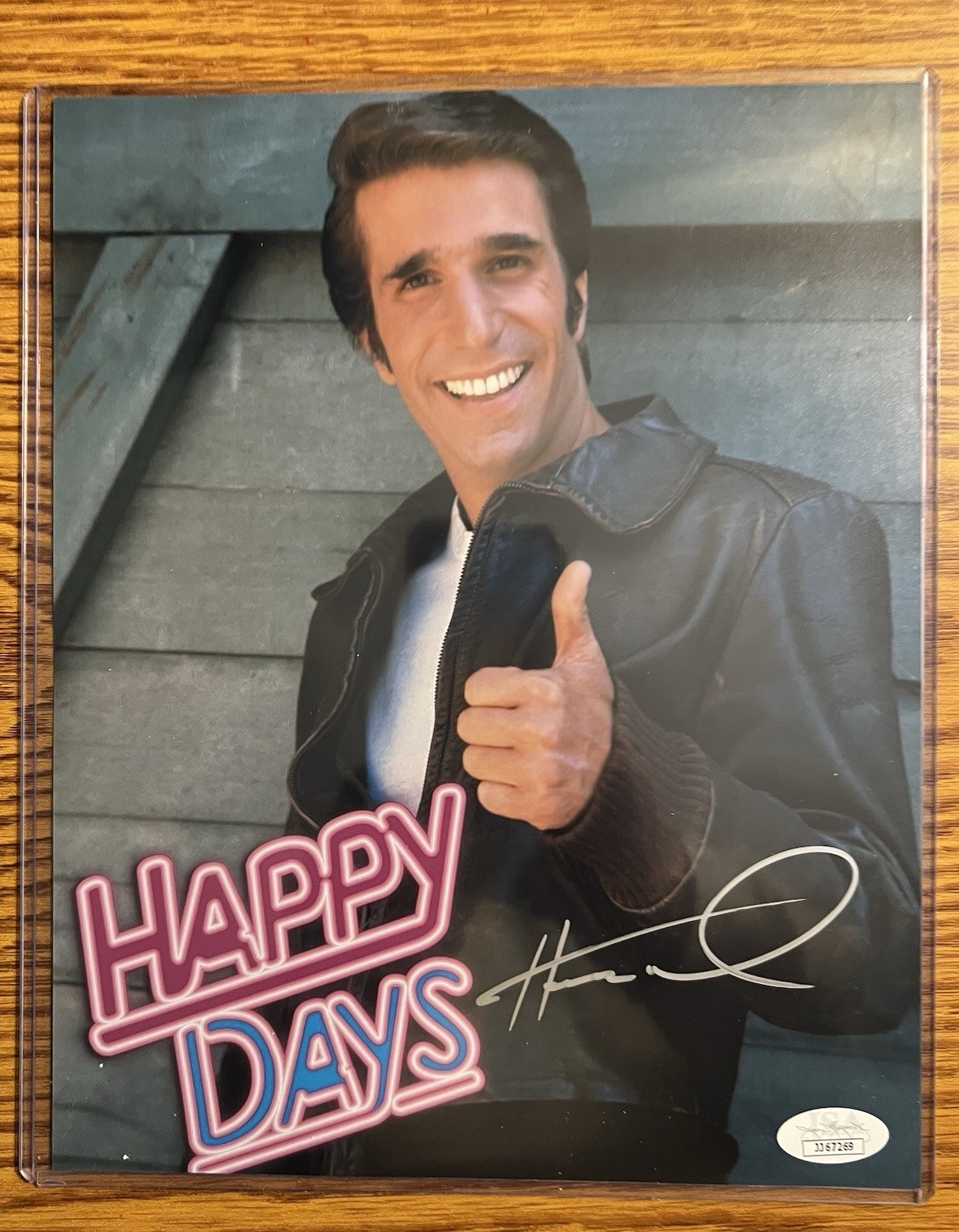 HENRY WINKLER HAPPY DAYS “FONZIE” JSA CERTIFIED SIGNED 8×10 PHOTO 1000% AUTH