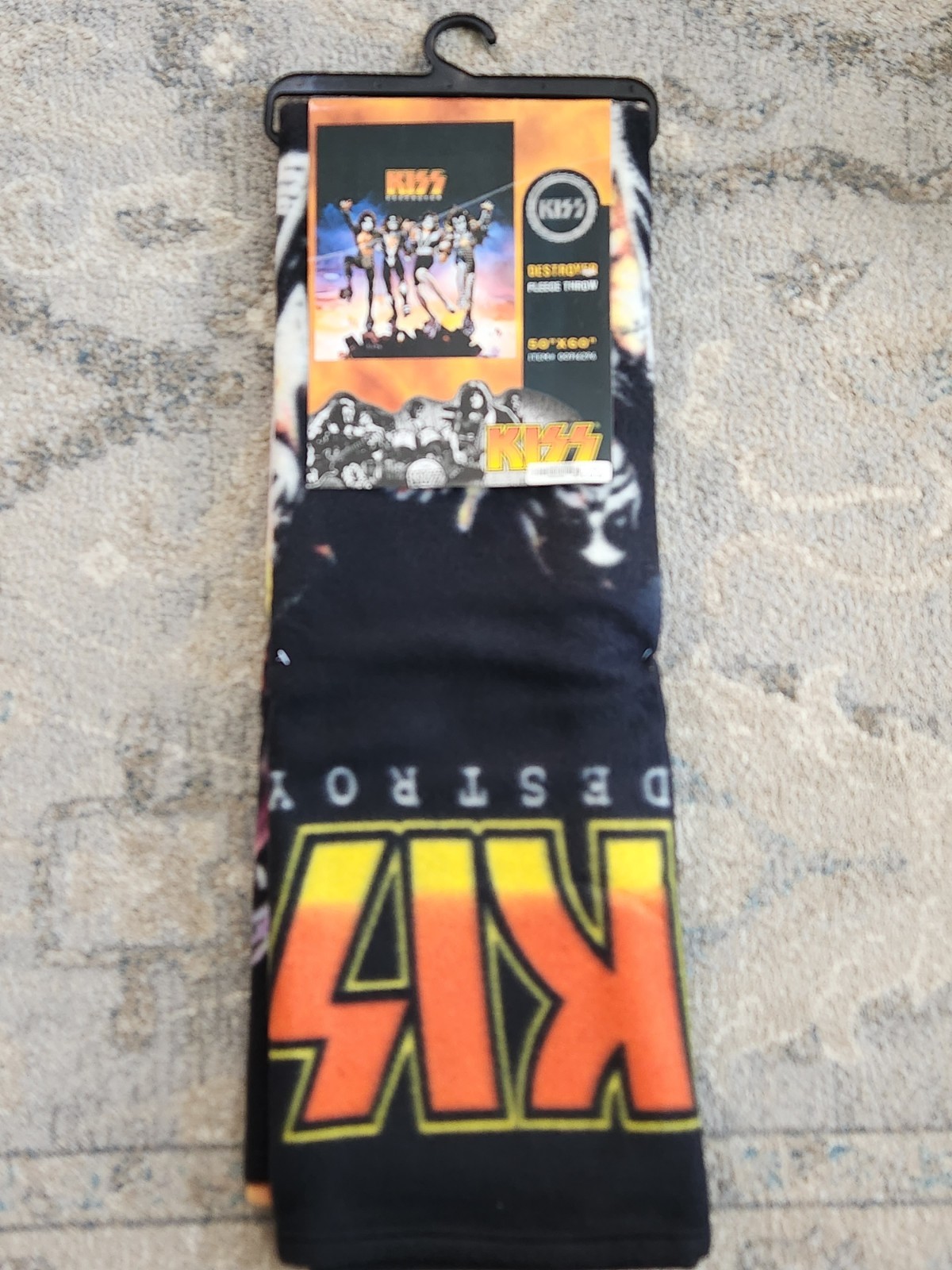 NEW KISS Band Destroyer 50″ x 60″ Fleece Throw Blanket 2007 Catalog Funky People
