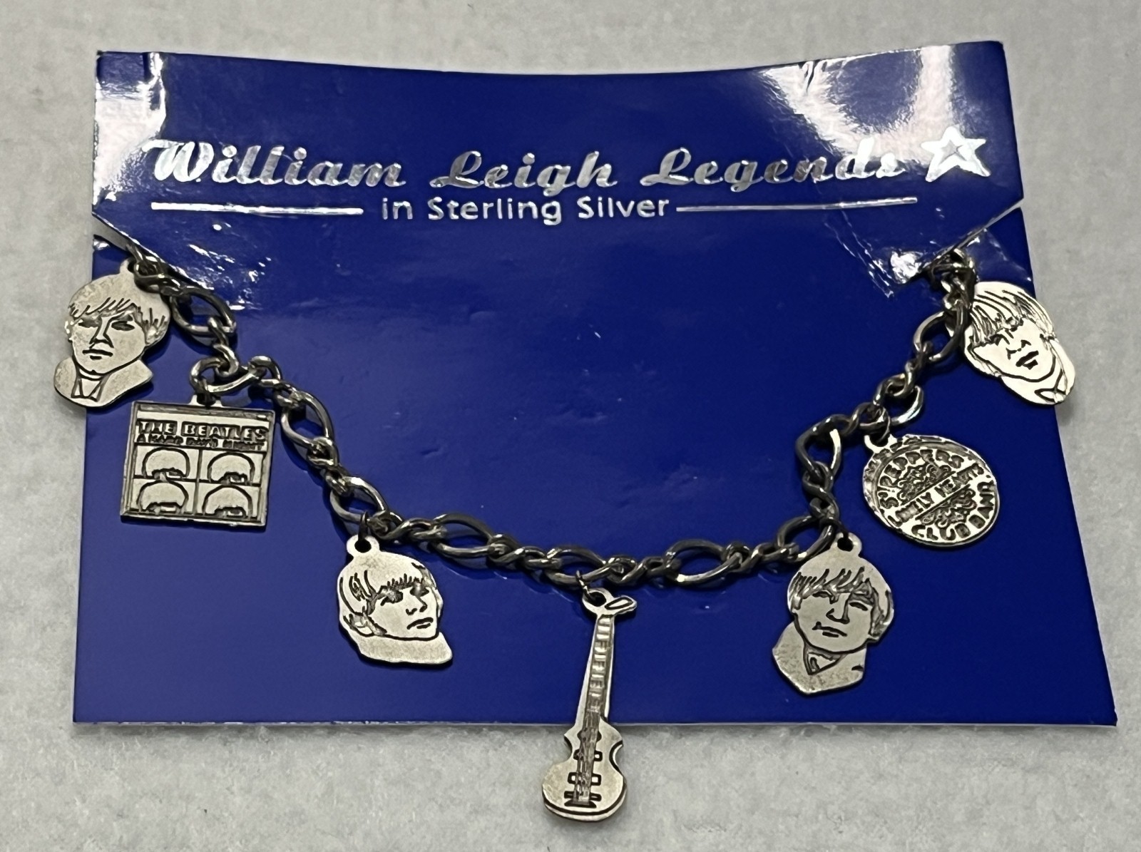 The Beatles 1994 Charm Bracelet .925 WLL Sterling Silver Apple Corps Ltd
