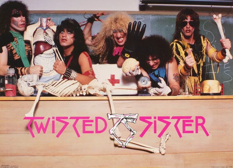 Poster: TWISTED SISTER, 1985 Original license Bi-Rite(I want to rock! classroom)