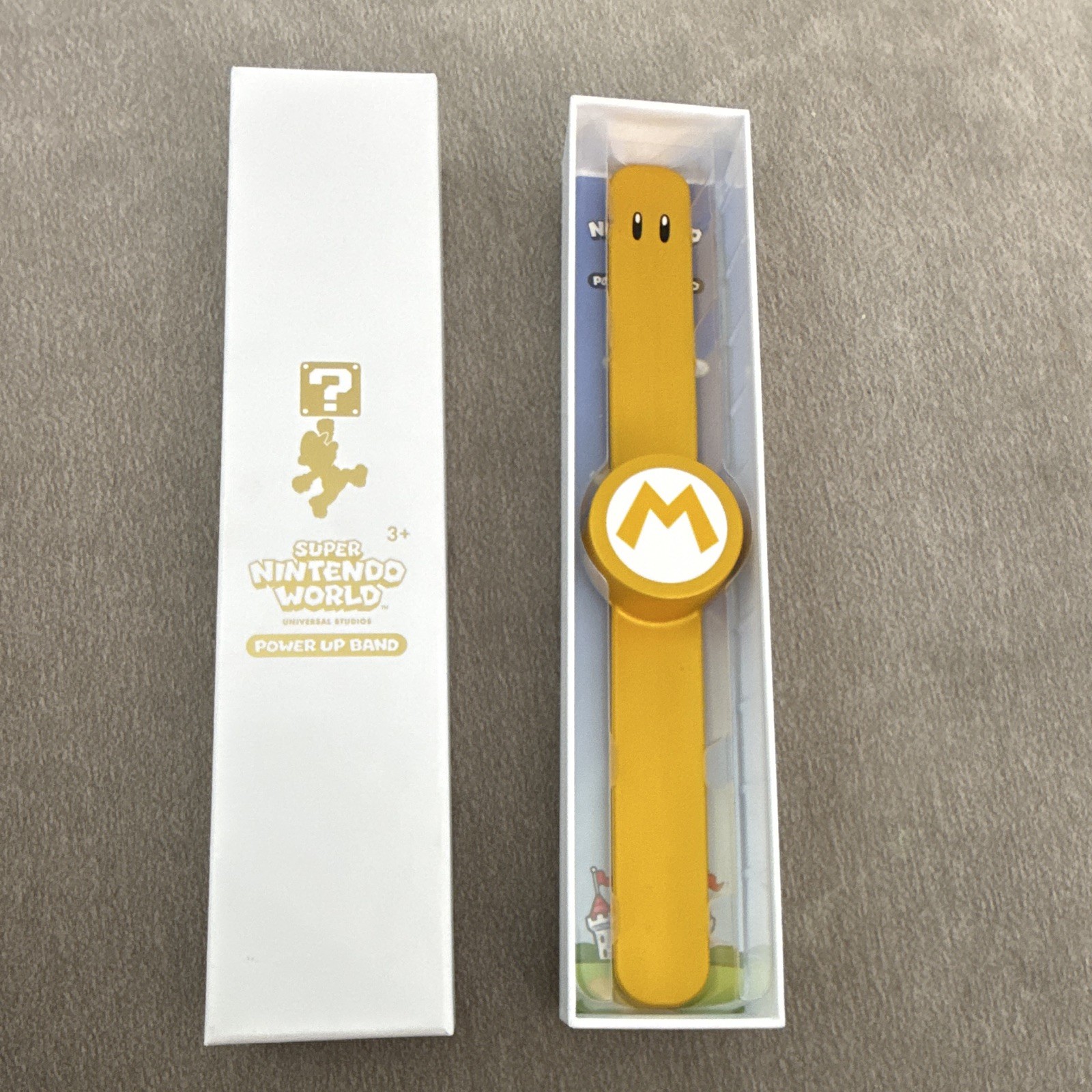 Gold Mario Power Up Band Universal Super Nintendo World Limited Ed