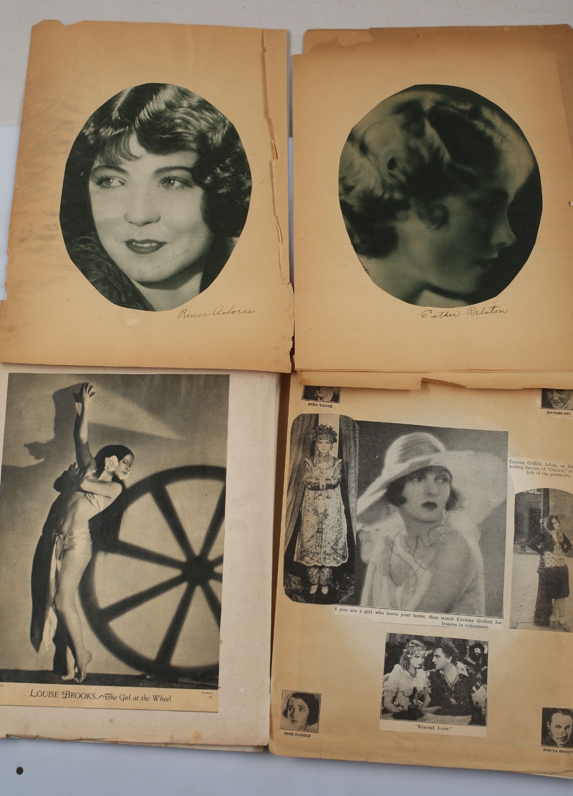 Vintage Silent Movie Scrapbook Mary Astor Clara Bow Charlie Chaplin Bebe Daniels