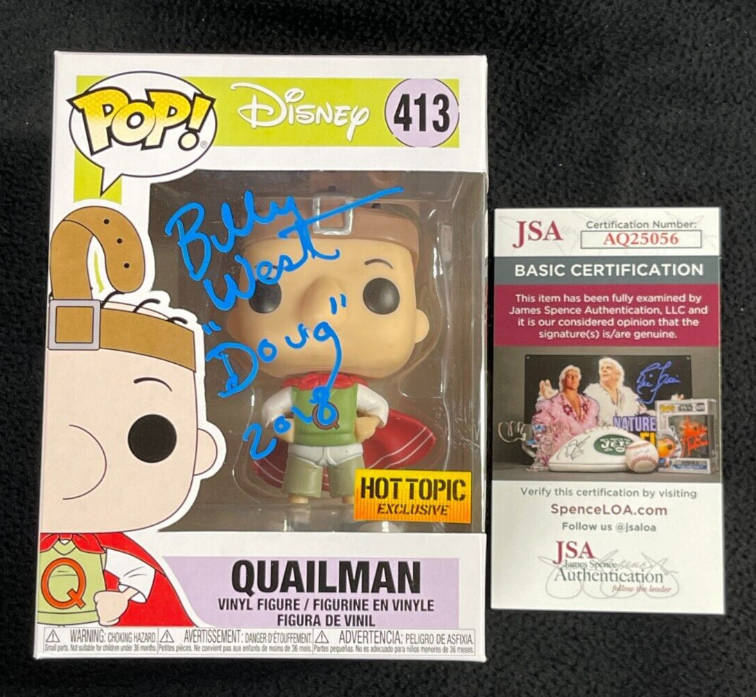 Billy West Signed Doug “Quailman” Funko Pop Figure #413 JSA COA