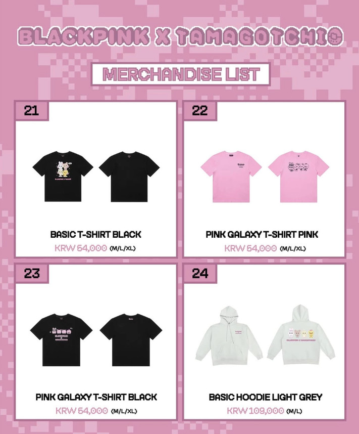BLACKPINK x TAMAGOTCHI Official Merchandise Plush Keyring Photocard Holder