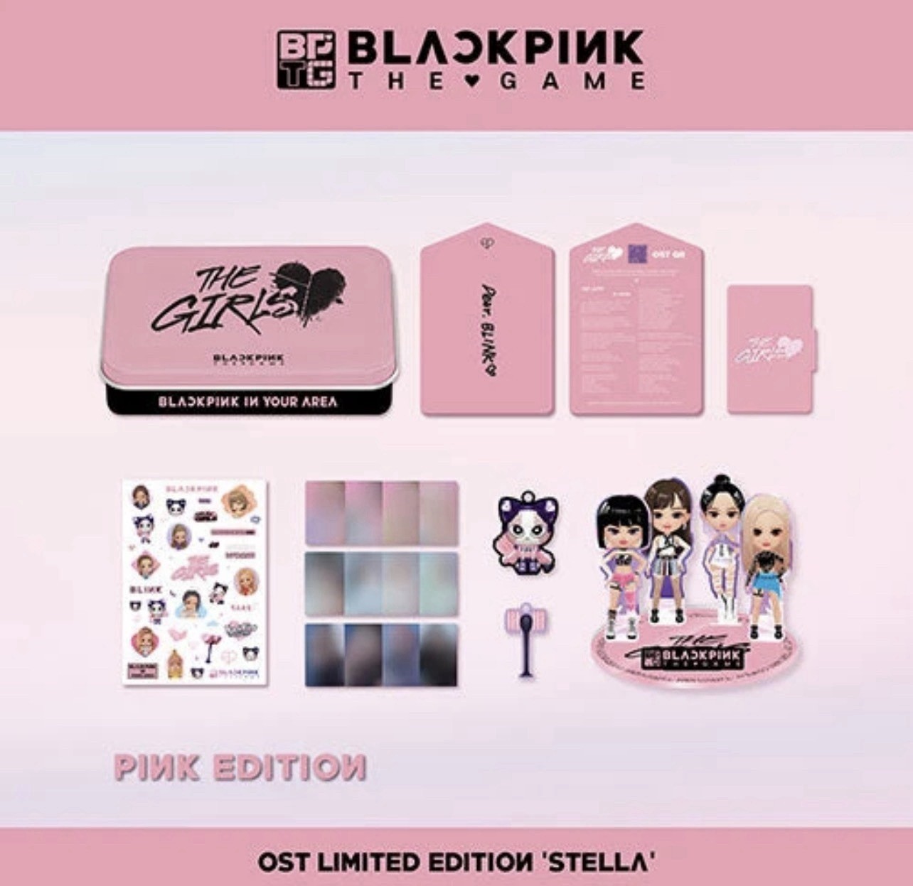 BLACKPINK THE GAME OST THE GIRLS Stella ver. LIMITED EDITION (PINK VER.)