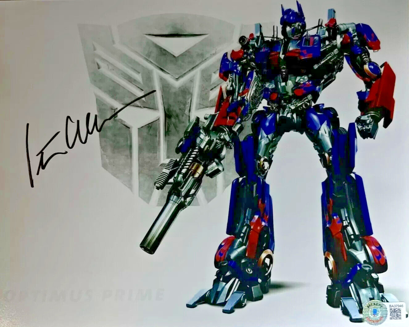 Peter Cullen Signed Transformers 8×10 Photo Autograph BAS COA