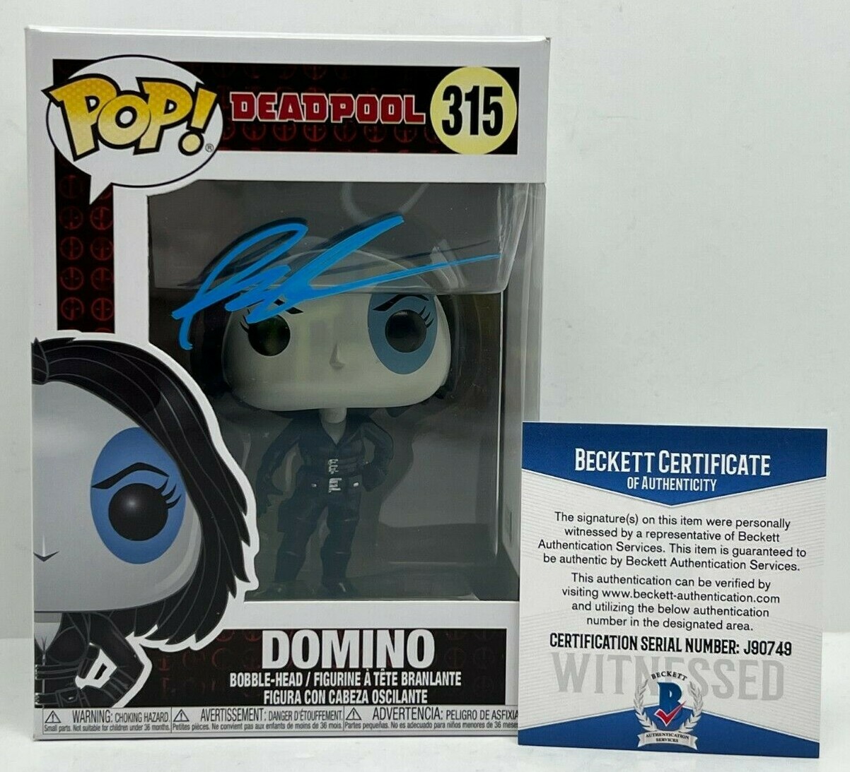 Rob Liefeld Signed Funko Pop #315 *Creator Of Domino BAS J90749