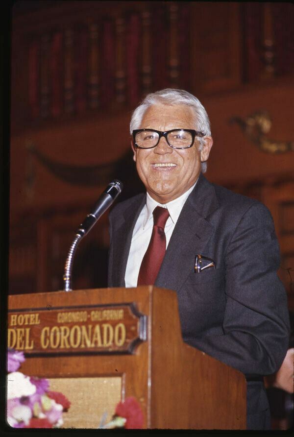 Cary Grant Candid Smiling Photo Hotel del Coronado Original 35mm Transparency