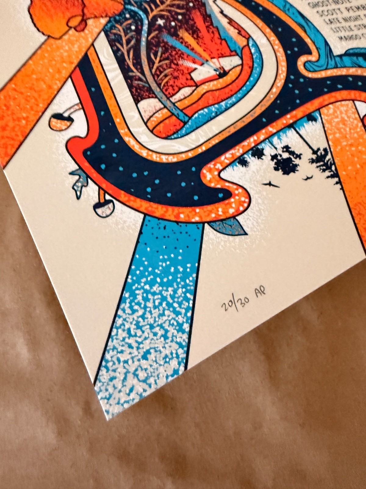 High Sierra Music Festival 2022 Chris Gallen Poster AP 20/30 Signed 18×24