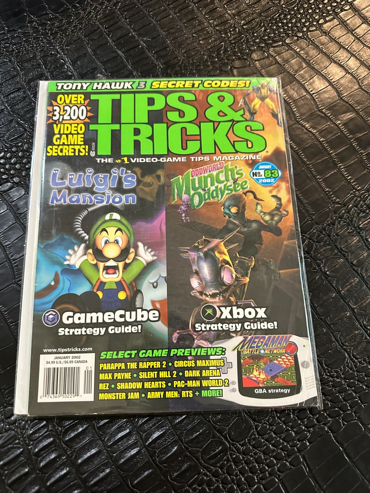 JANUARY 2002 #83 TIPS AND TRICKS video game magazine – LUIGIS MANSION