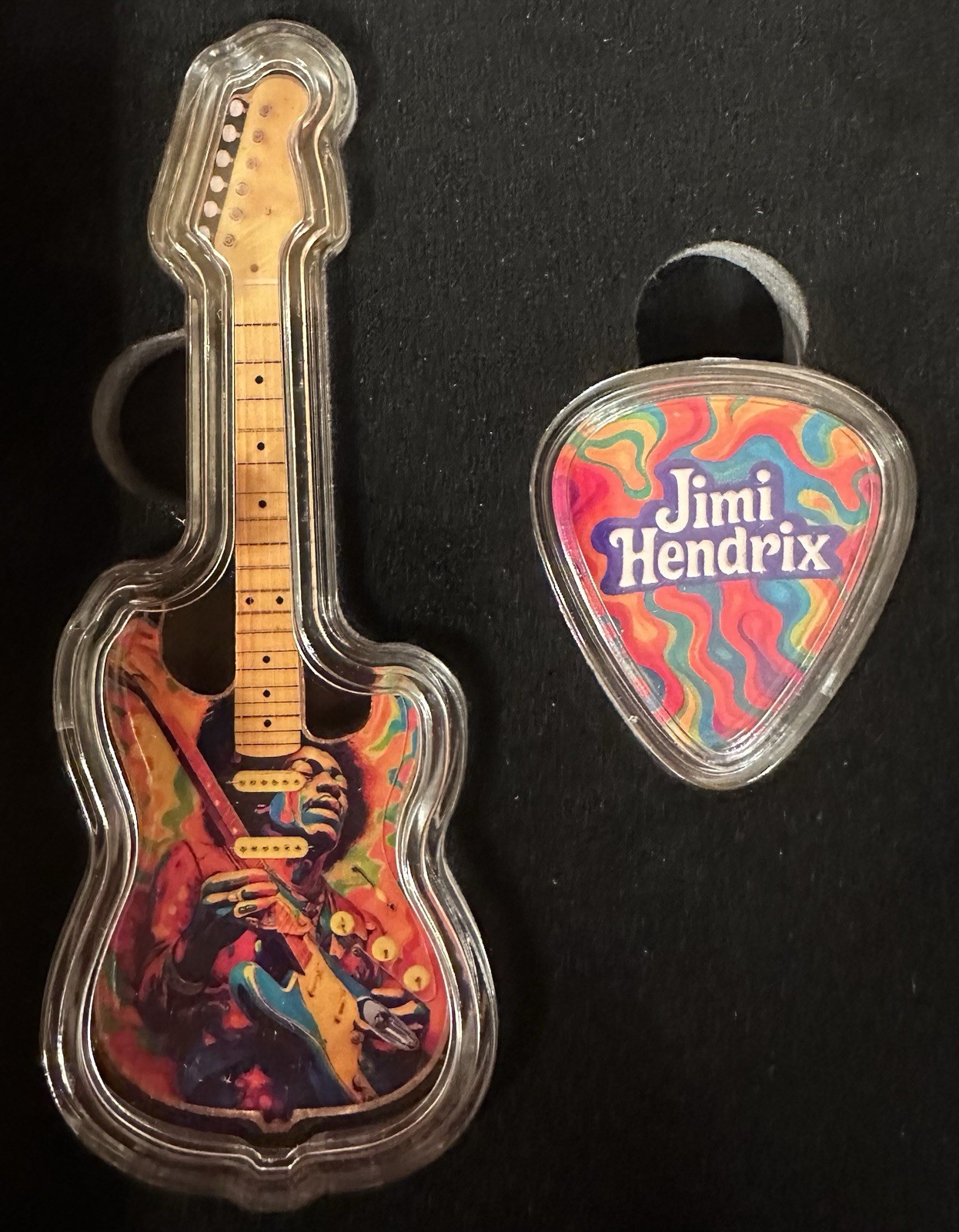 Jimi Hendrix Guitar & Pick Collectable Set #1579 /5000 – .999 Copper 54.6 Grams