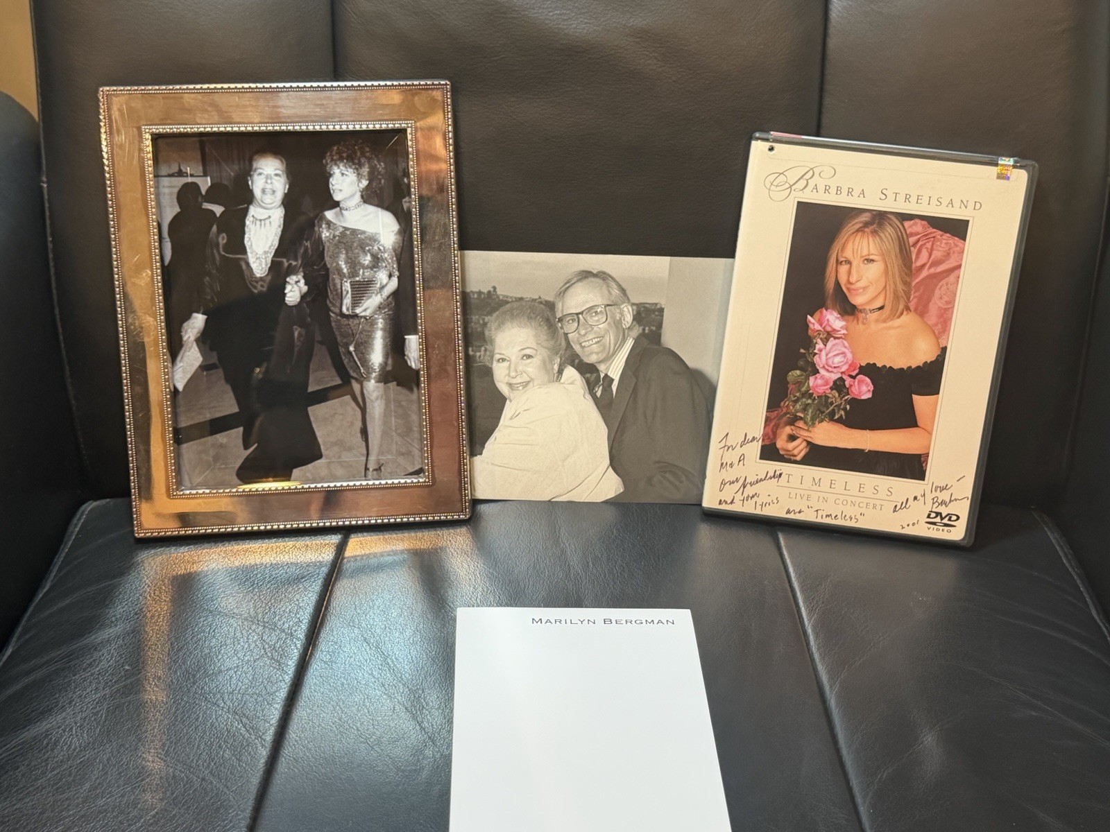 Barbra Streisand Pics & “Timeless” DVD dedicated and signed: Barbara 2001