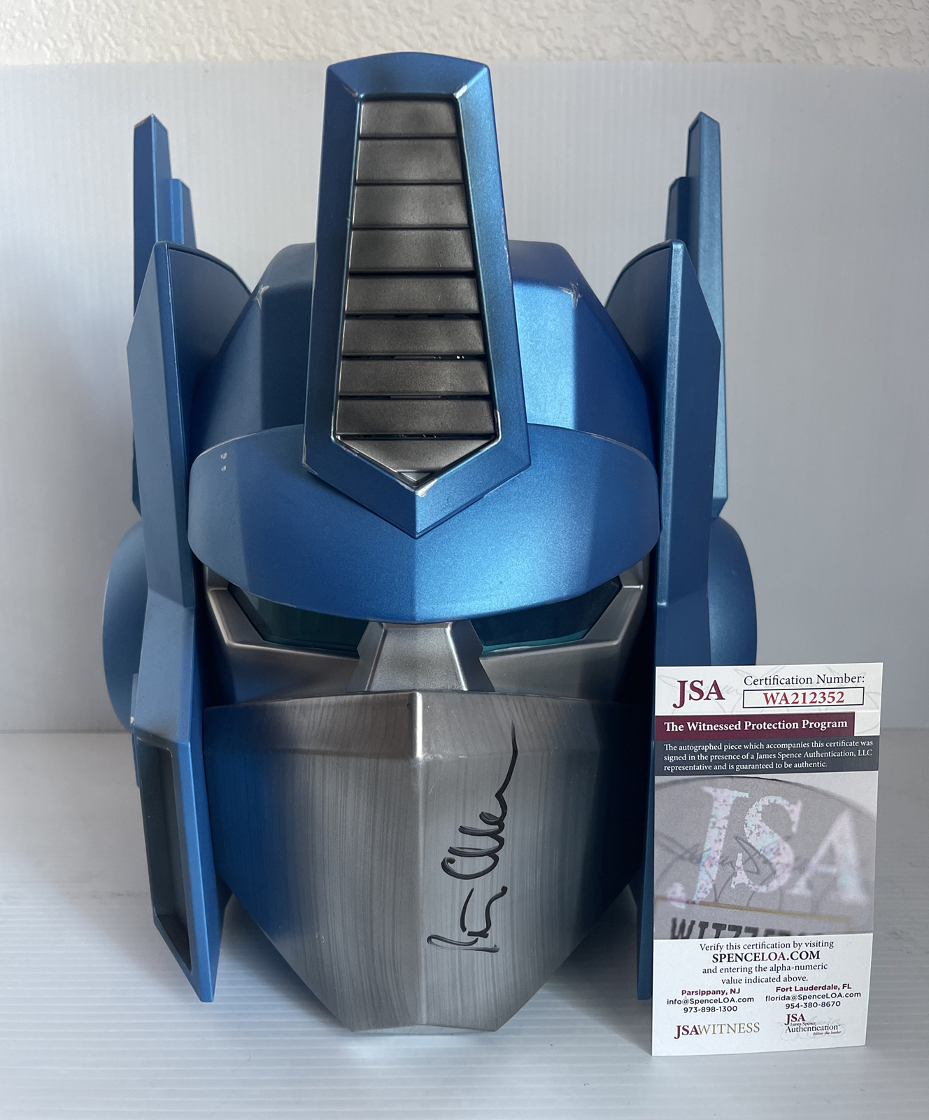 Peter Cullen Signed Autographed Optimus Prime Full Size Icons Helmet JSA COA 4