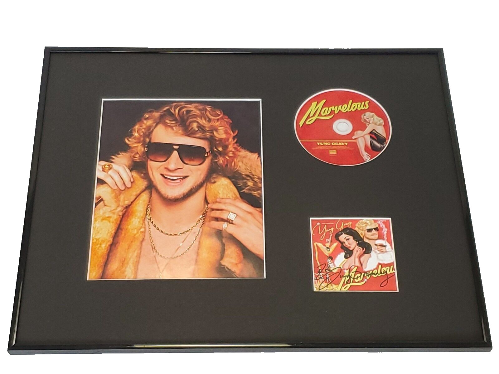 Yung Gravy Signed Framed 16×20 Marvelous Hot Tub CD & Photo Display
