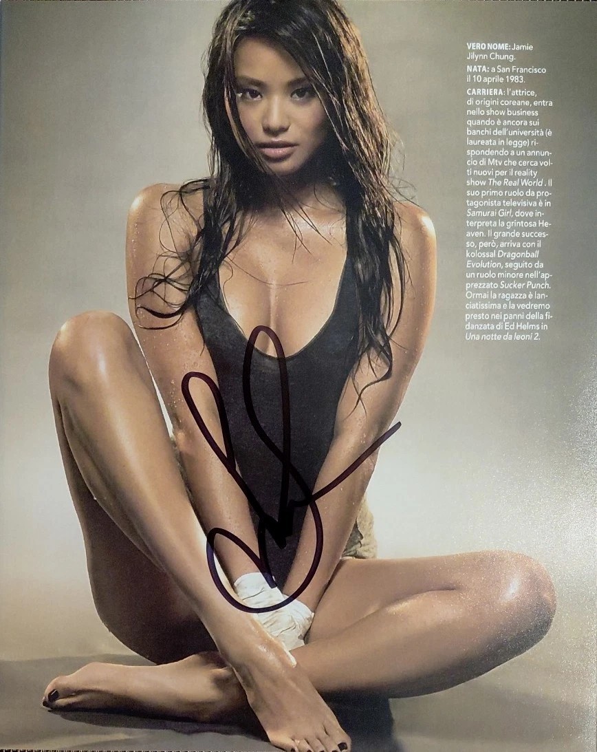 JAMIE CHUNG ACTRESS ** Model Hand Signed 8X10 Photo