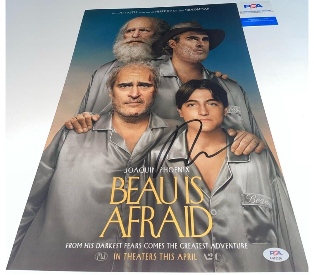ARI ASTER SIGNED BEAU IS AFRAID 12X18 POSTER PHOTO EXACT PROOF PSA AUTHENTICATED
