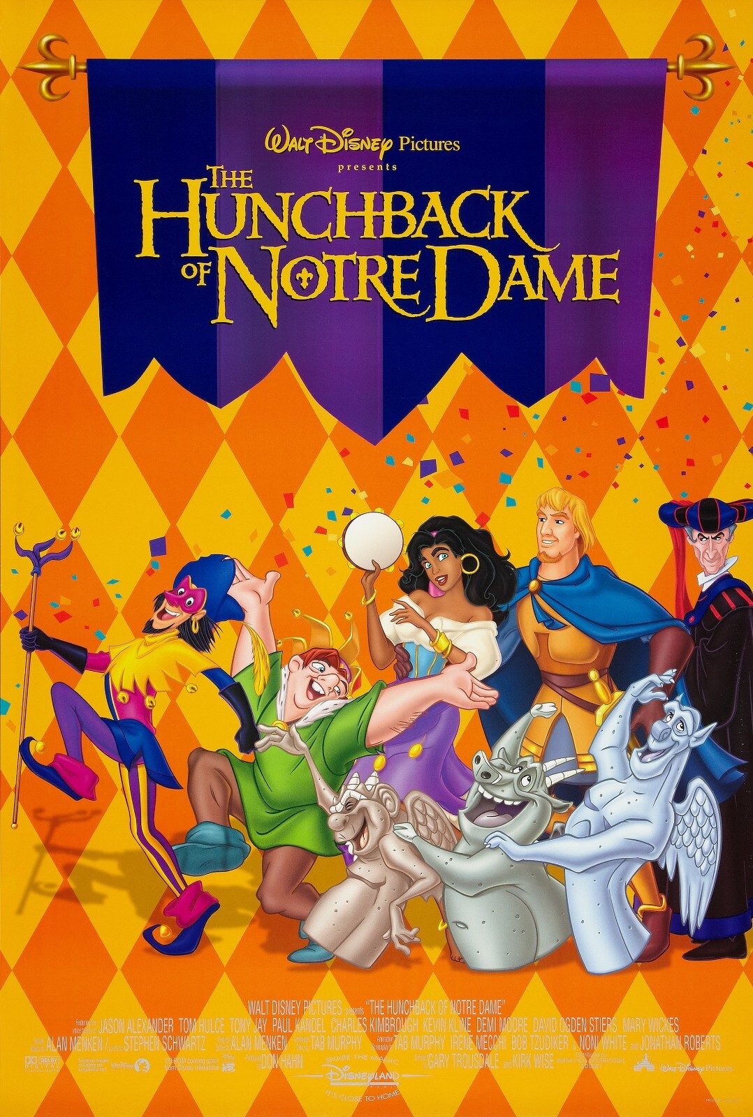 1996 Walt Disneys The Hunchback Of Notre Dame Movie Poster 11X17 Demi Moore 🔔🍿