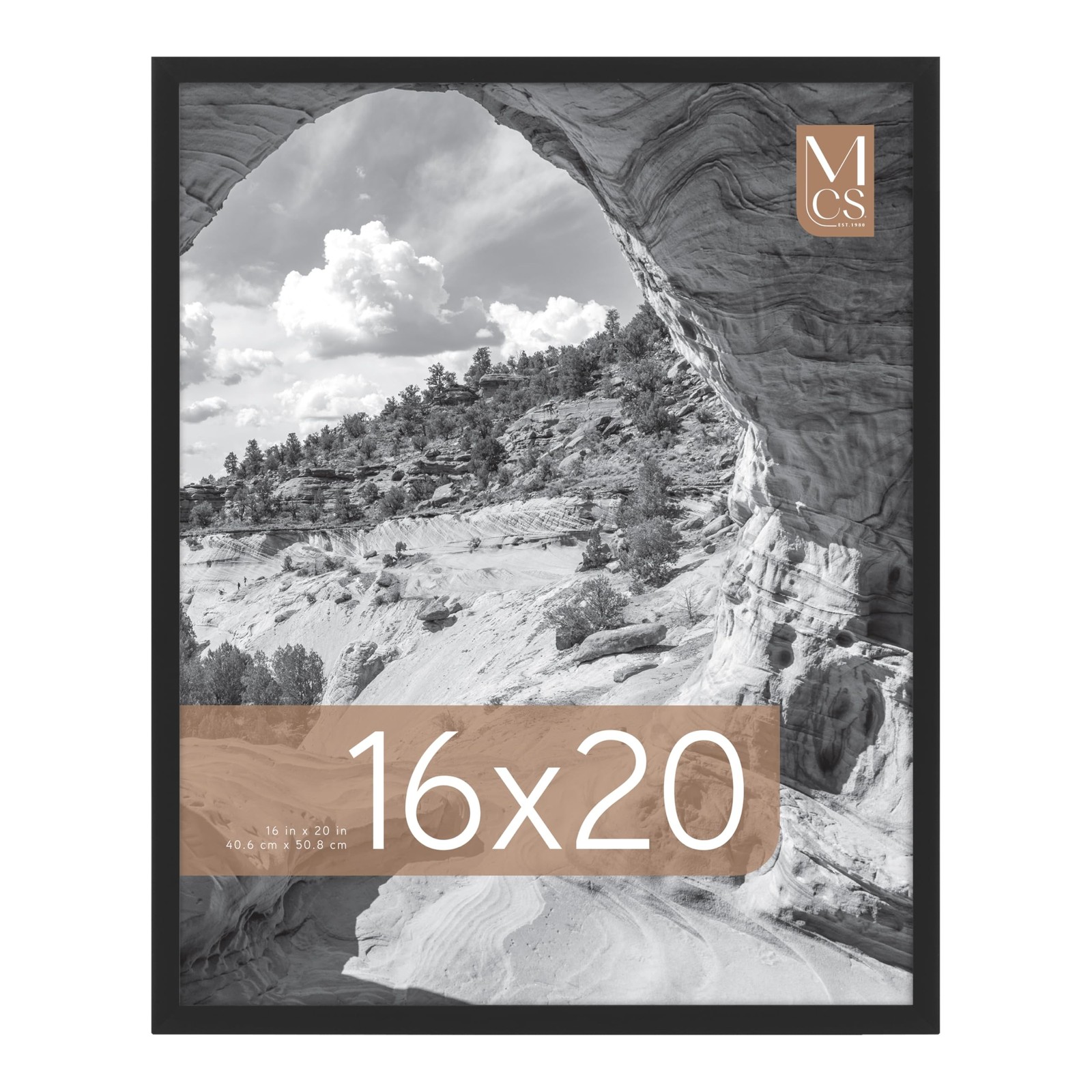 MCS Everline Collection 16×20 Poster Frame Black, Vertical & Horizontal Wall …