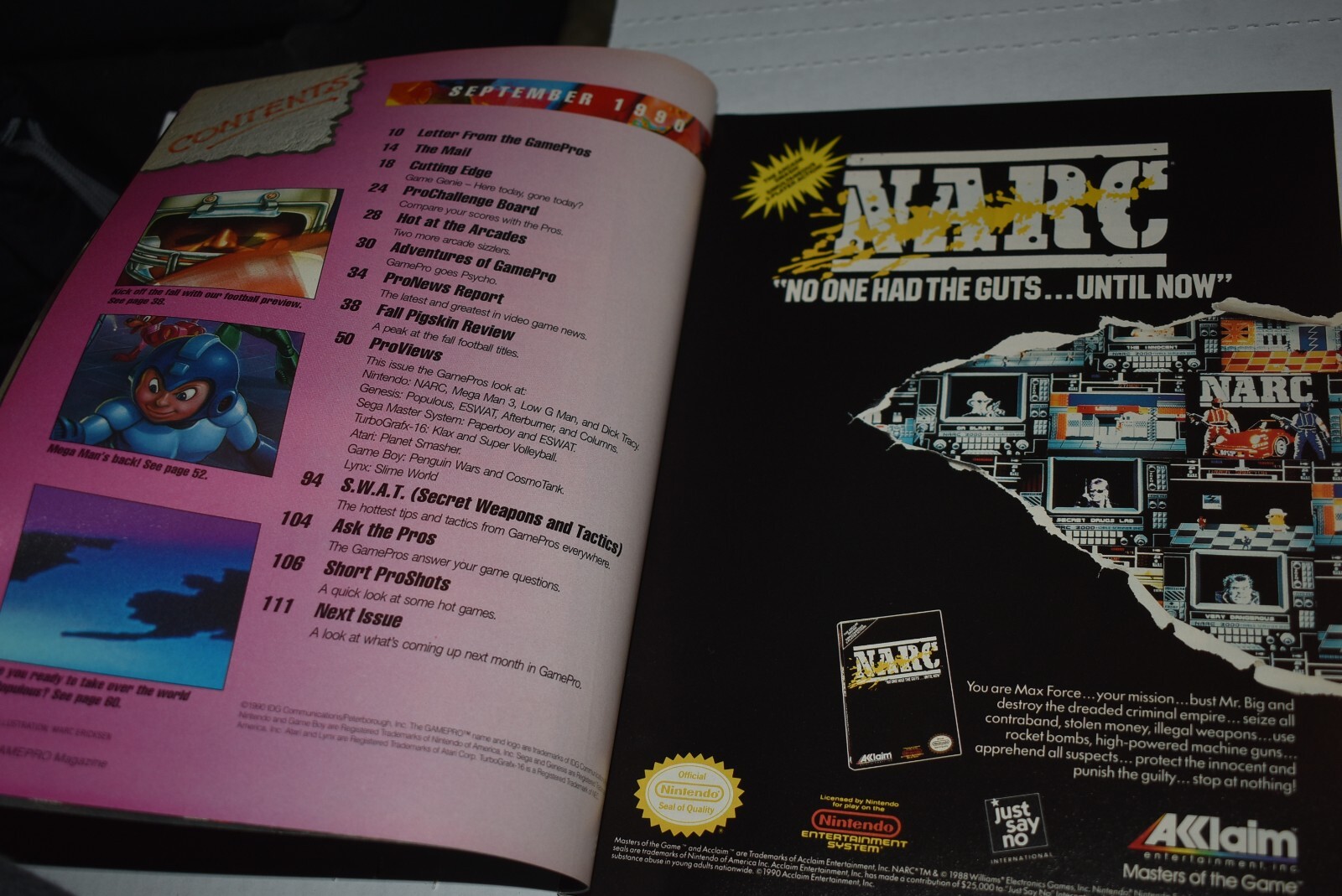 GAMEPRO #14 September 1990 Vintage Video Game Magazine