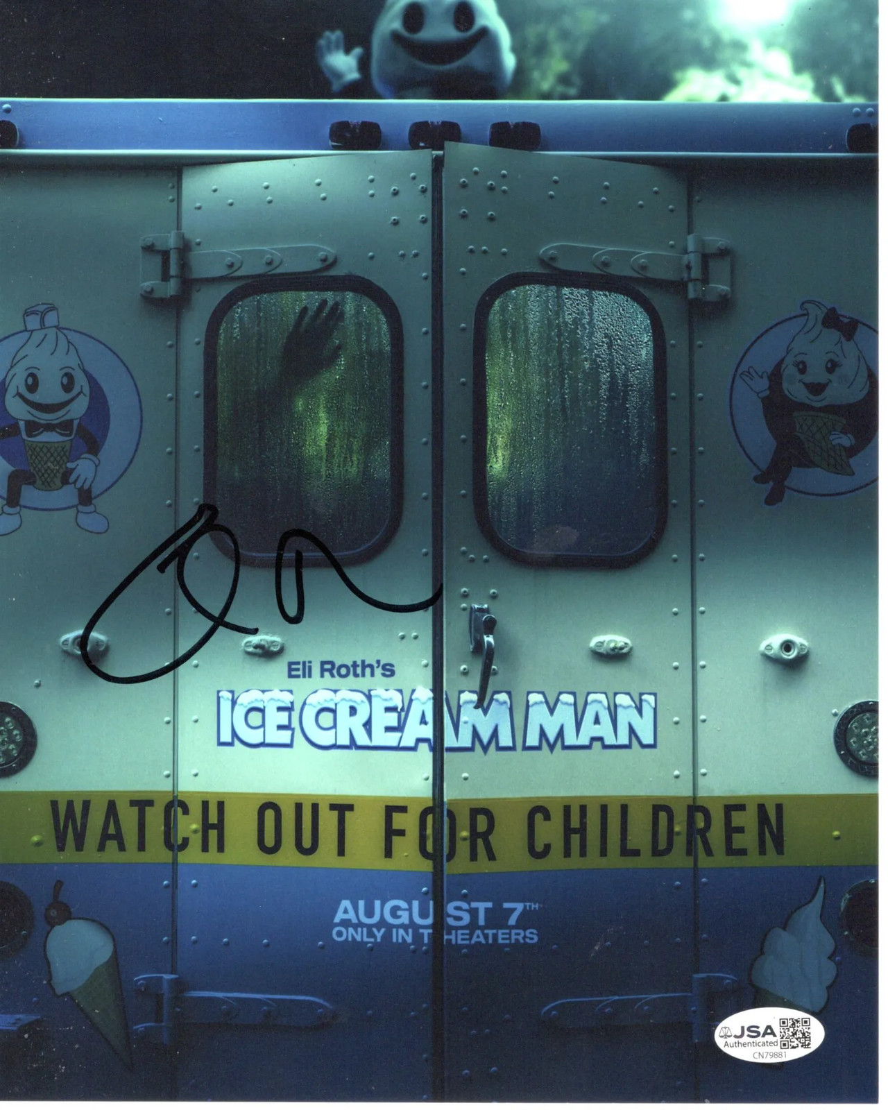 Eli Roth signed 8×10 Photo Director, Writer, Producer, Marty Ice Cream Man JSA