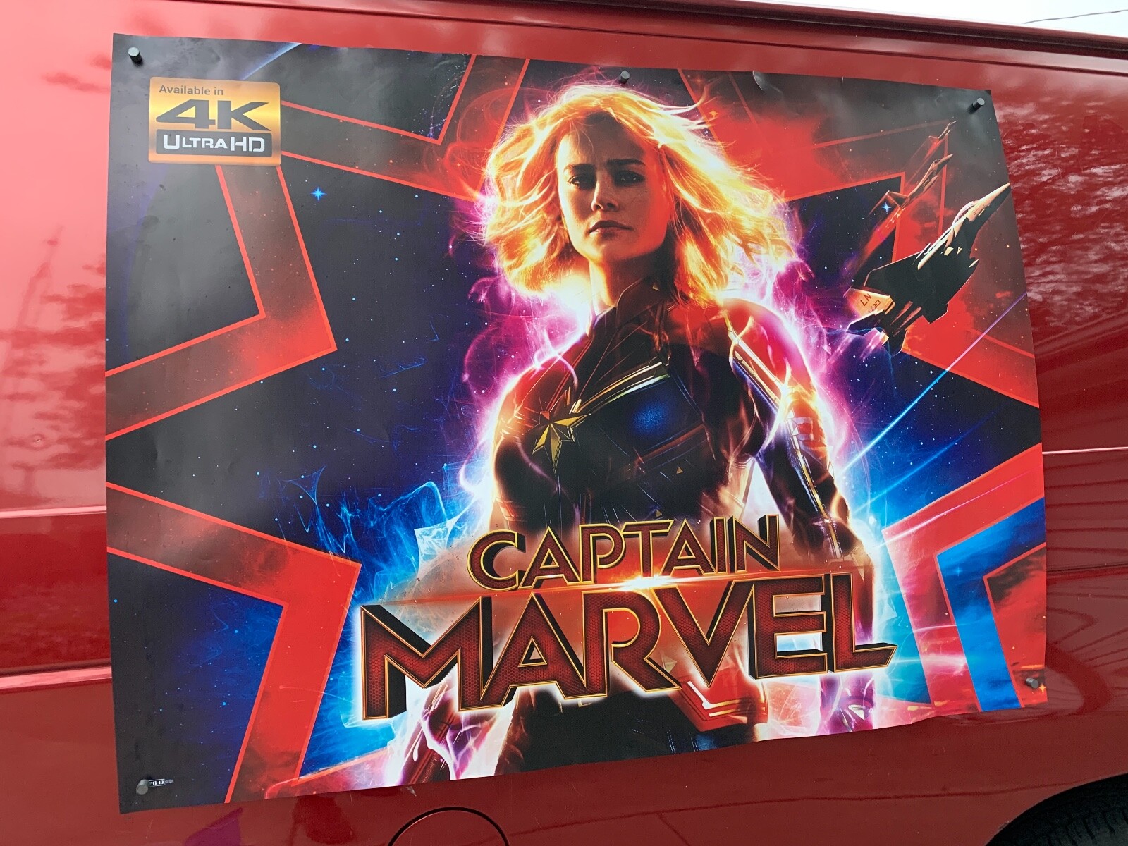 2018 CAPTAIN MARVEL 3 x 4′ DS Light Box banner poster Brie Larson Carol Danvers!