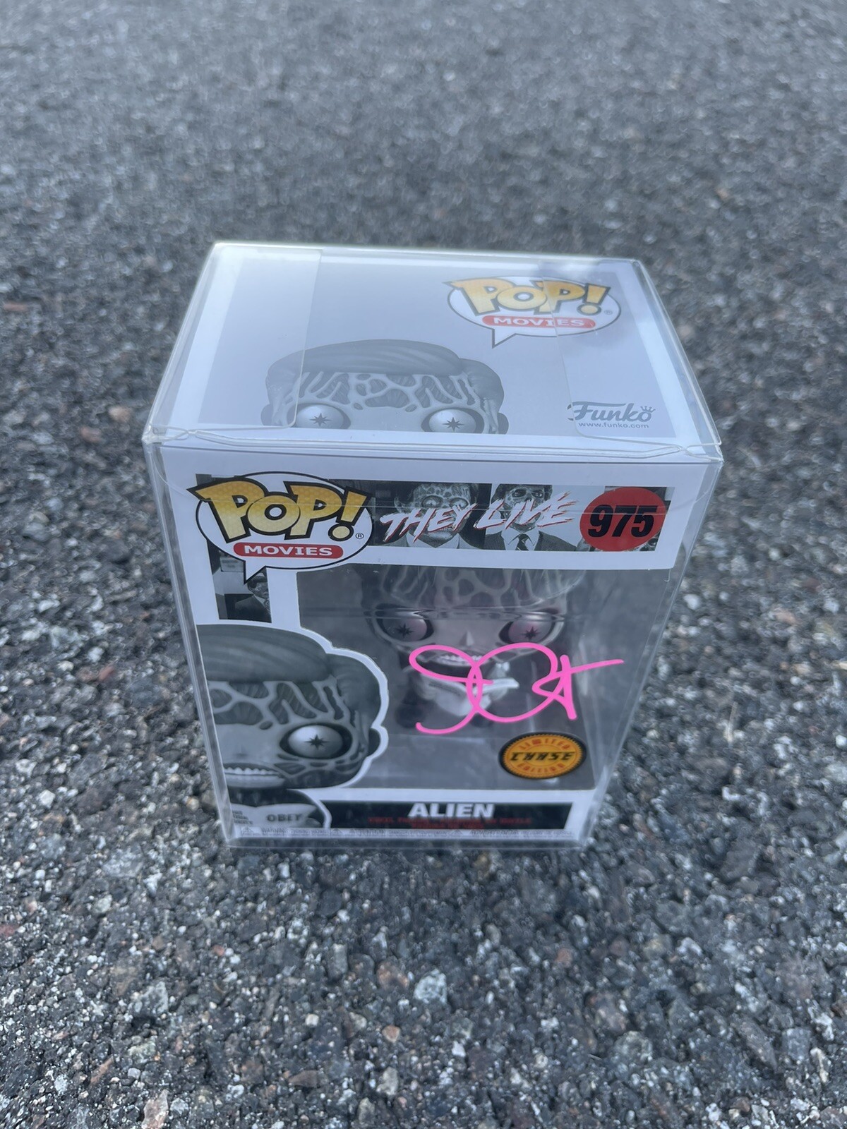 John Carpenter SIGNED ALIEN CHASE FUNKO POP 975 THEY LIVE PSA COA AUTOGRAPHED