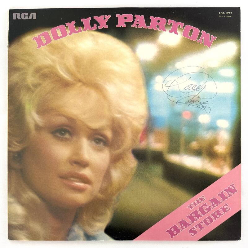 Dolly Parton Signed Autograph The Bargain Store Album Vinyl Record w/ JSA COA
