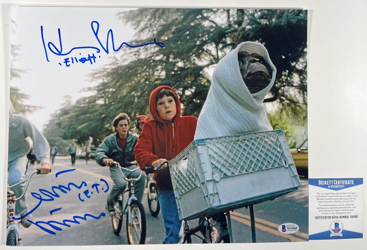 Henry Thomas & Matthew DeMeritt Signed E.T. 11×14 Photo B Autograph BAS COA