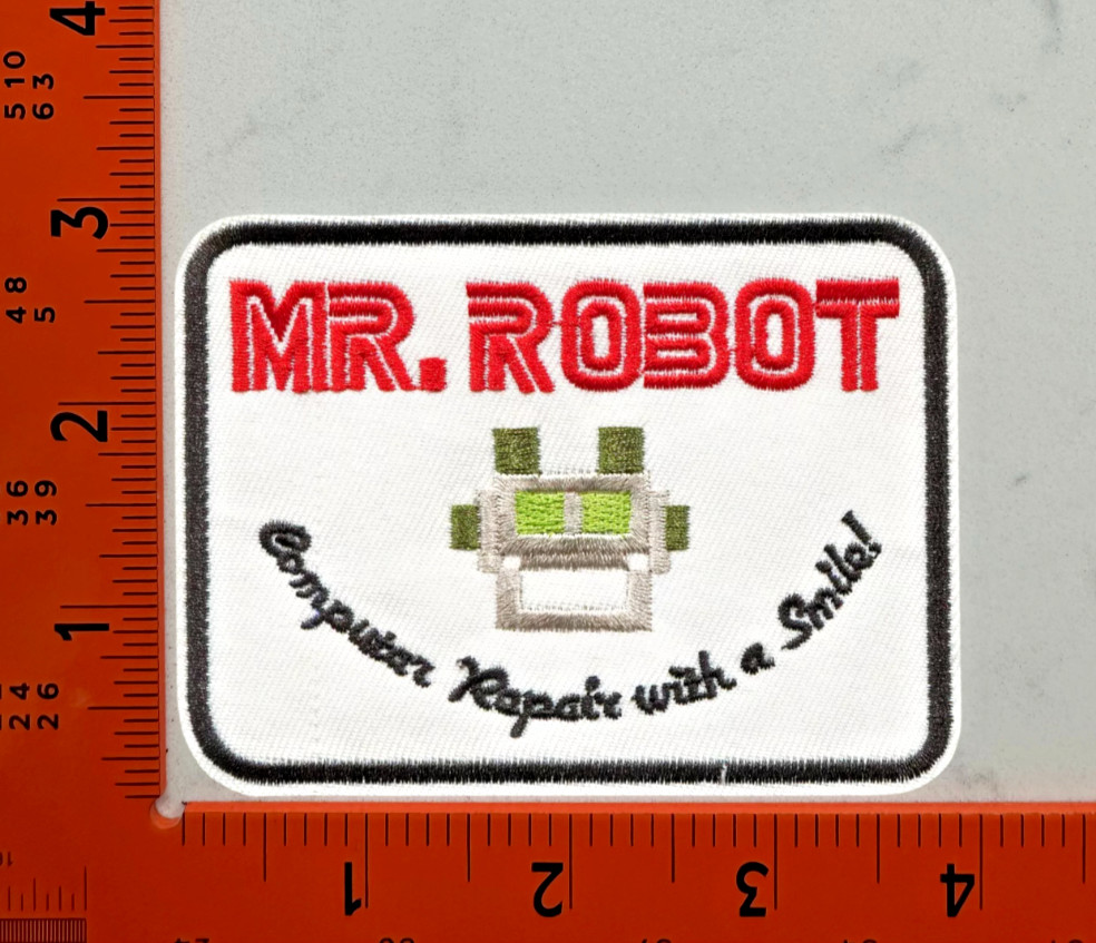 MR ROBOT FSOCIETY TV SHOW EMBROIDERED IRON ON PATCH
