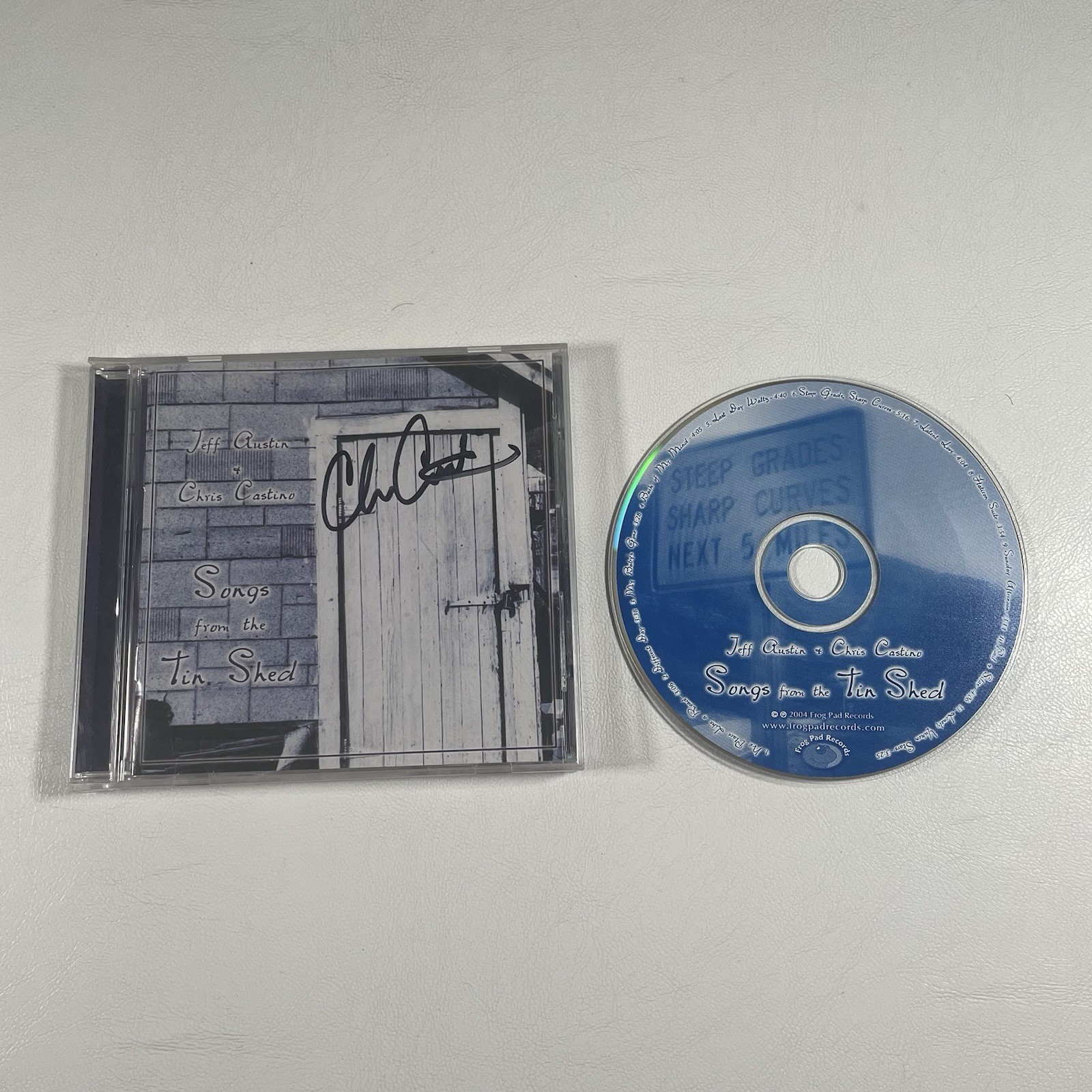 Jeff Austin Chris Castino Signed CD Insert Songs From The Tin Shed 2004 Music