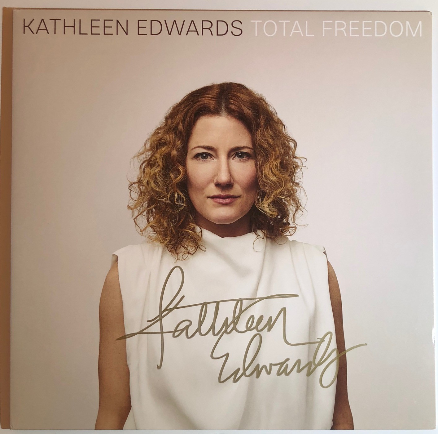 Kathleen Edwards Autographed Album signed vinyl record album gold Beckett BAS