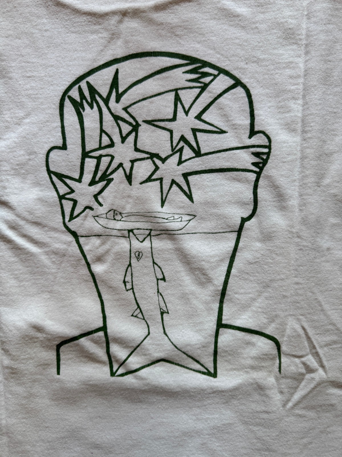 Rare 1996 Great Expectations crew wrap gift t-shirt w Francesco Clemente artwork