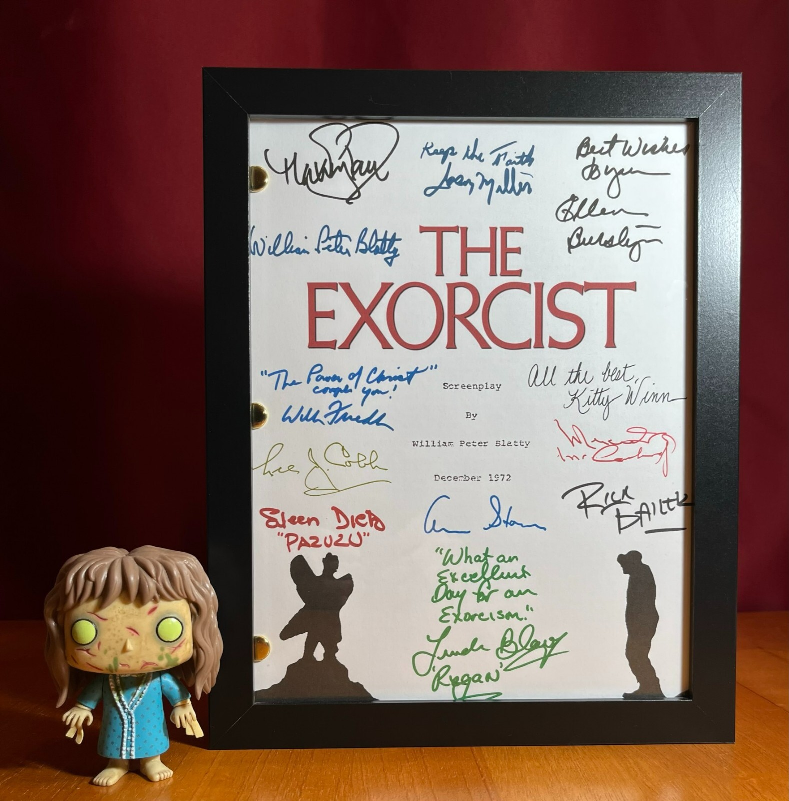 The Exorcist Script Signed- Autograph Reprints- 137 Pages- William Peter Blatty