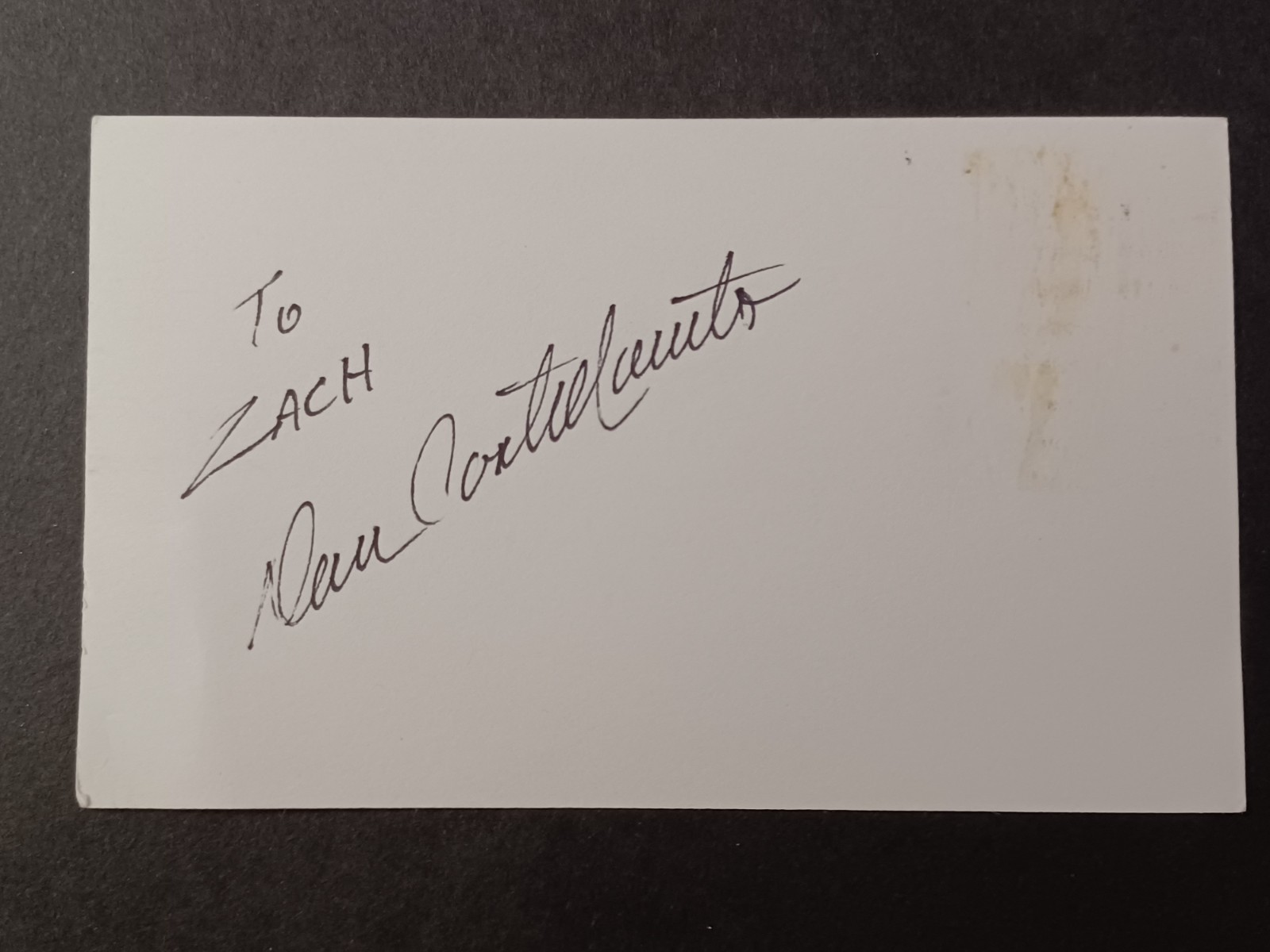 Dan Castellaneta Signed Index Card – The Simpsons – Voice of Homer Simpson