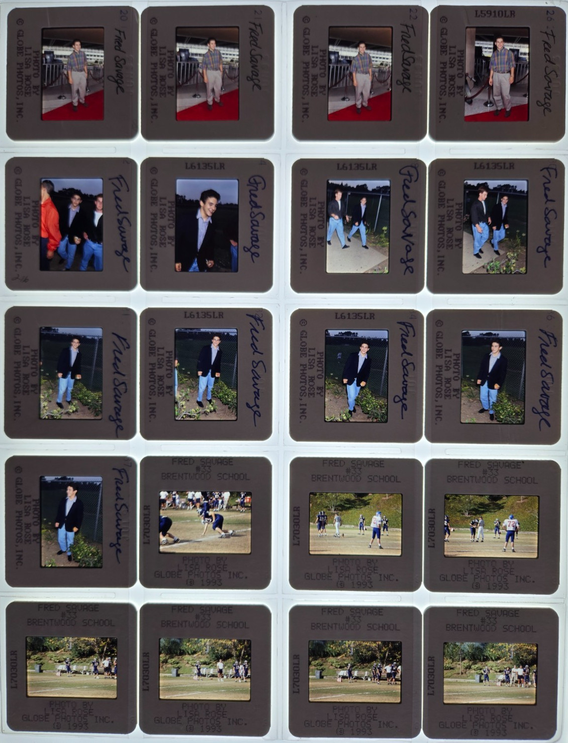 Fred Savage (The Wonder Years, The Princess Bride) 35mm Slide Photo Lot of 82