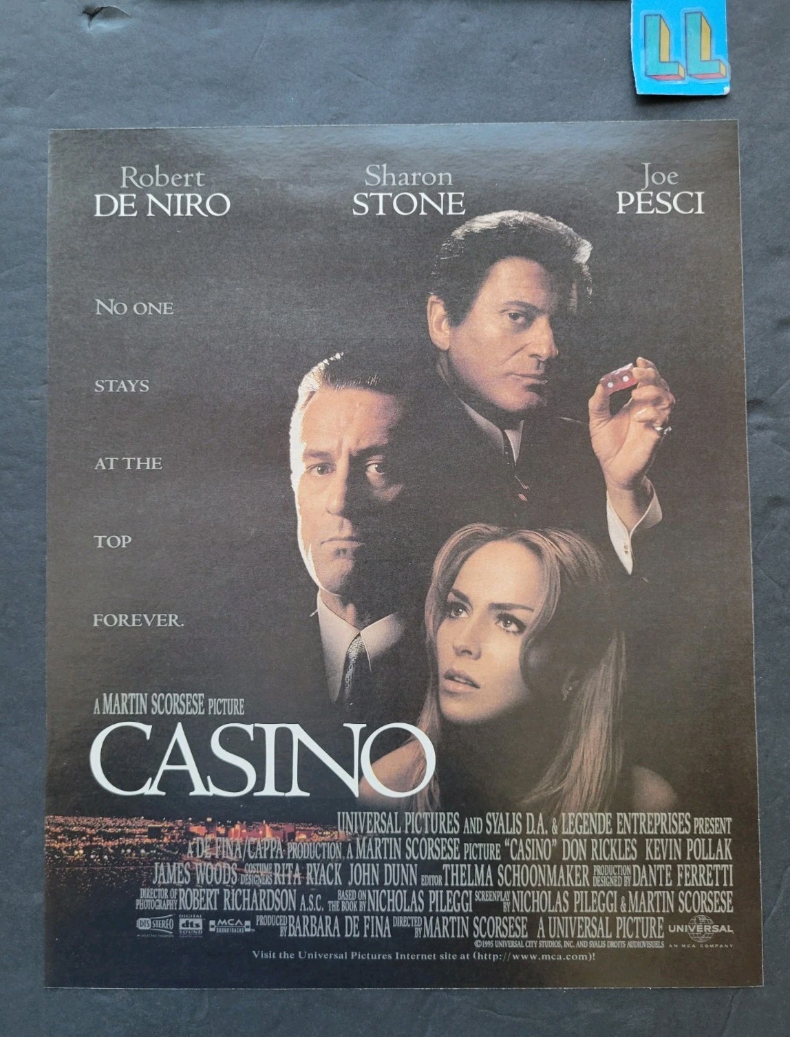 Casino Movie Promo Print Advertisement 1995