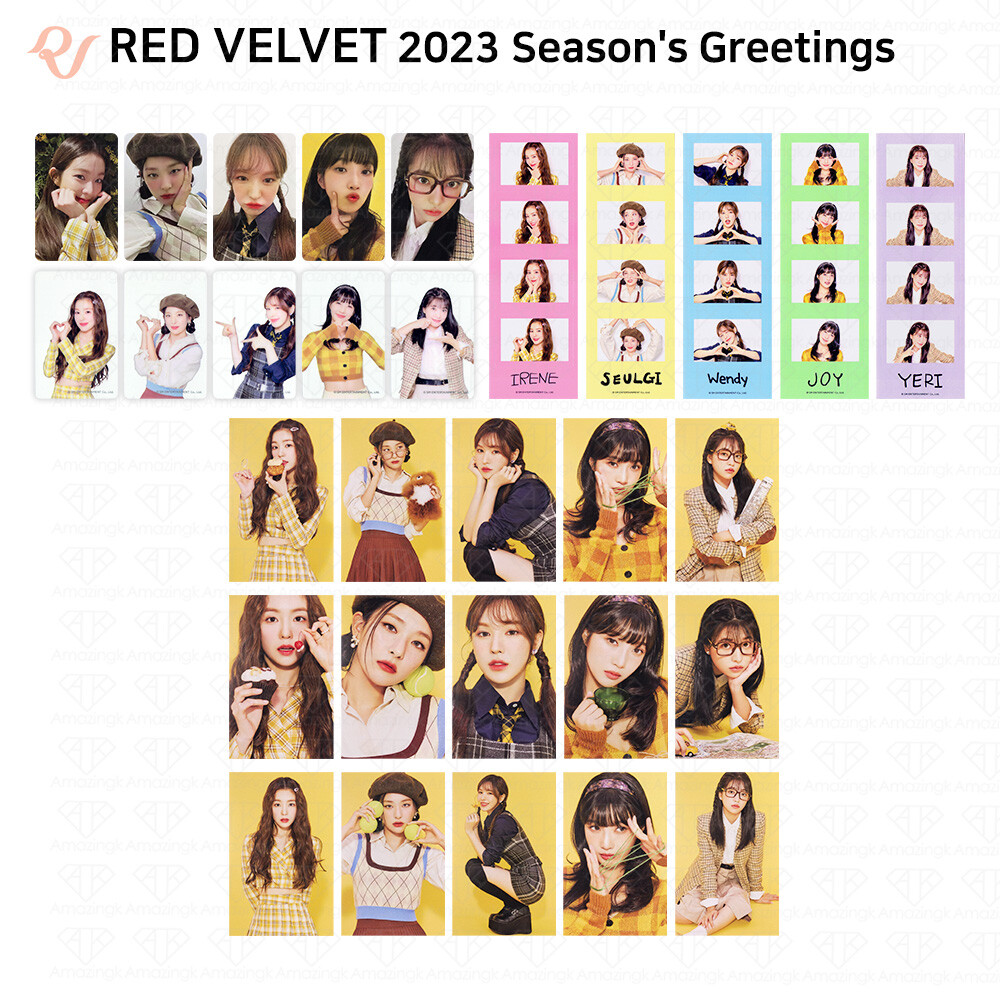 Red Velvet 2023 Season’s Greetings Photocard 4cut Photo Postcard KPOP K-POP