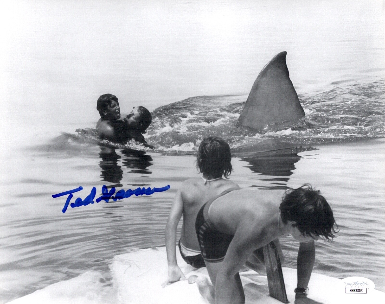 TED GROSSMAN Signed 8×10 Photo JAWS GOONIES In-Person Autograph JSA COA Cert