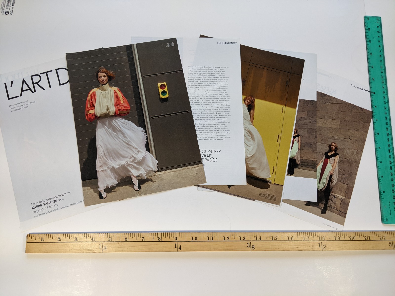 7-page Clipping – Karine Vanasse photos de mode et article 2024