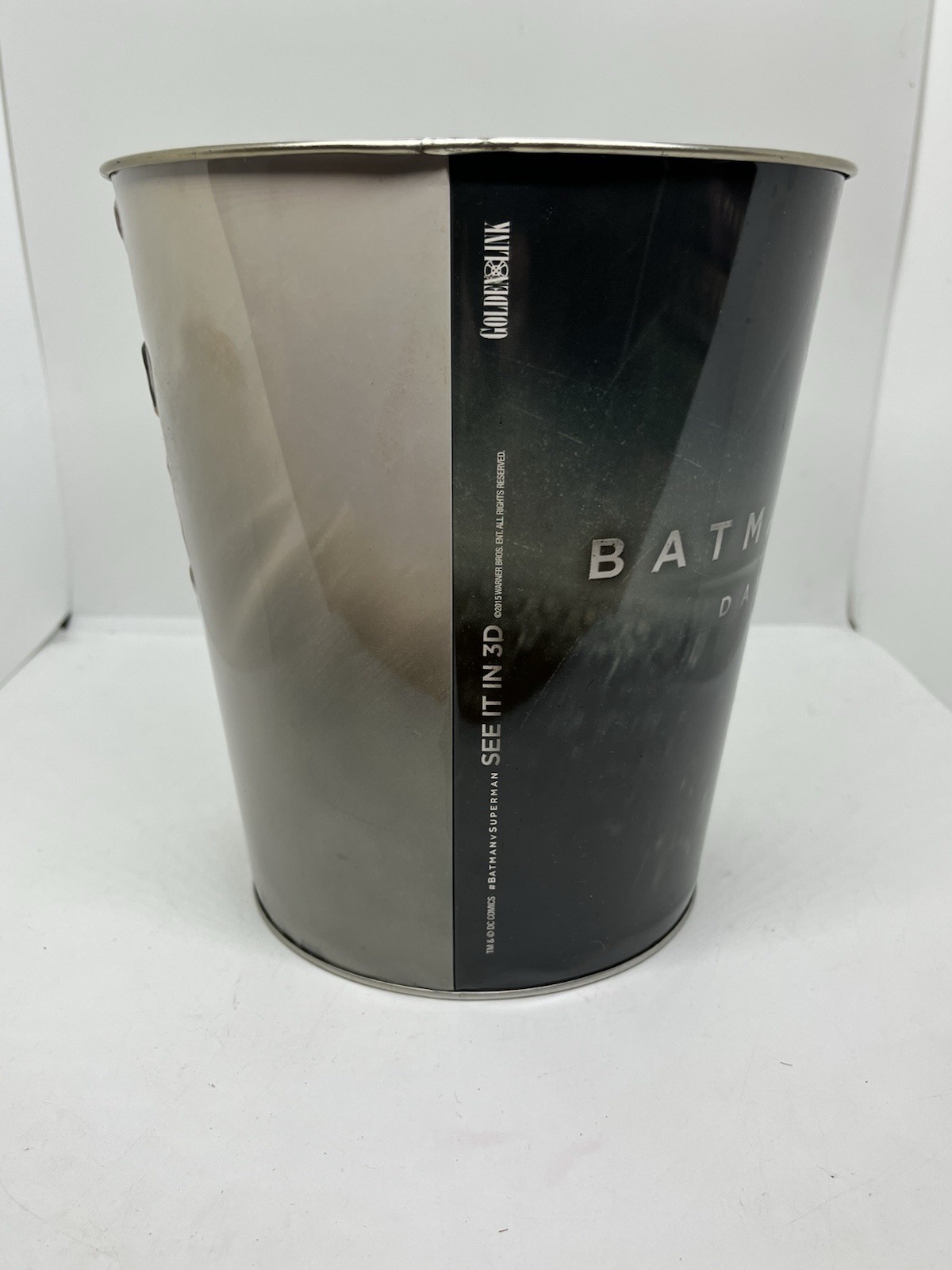 Batman Vs. Superman 2015 Cinema Popcorn Tin Bucket DC Comics Collectable