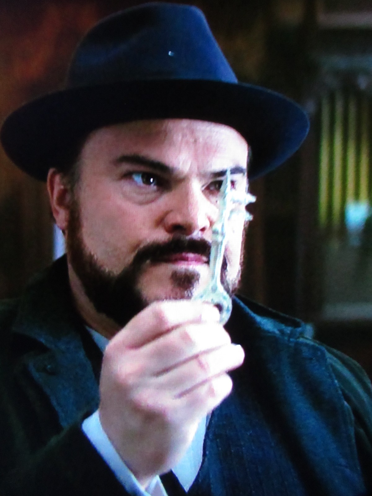 THE HOUSE WITH THE CLOCK IN THE WALLS HERO JACK BLACK BONE KEY CLIMAX SCENES COA