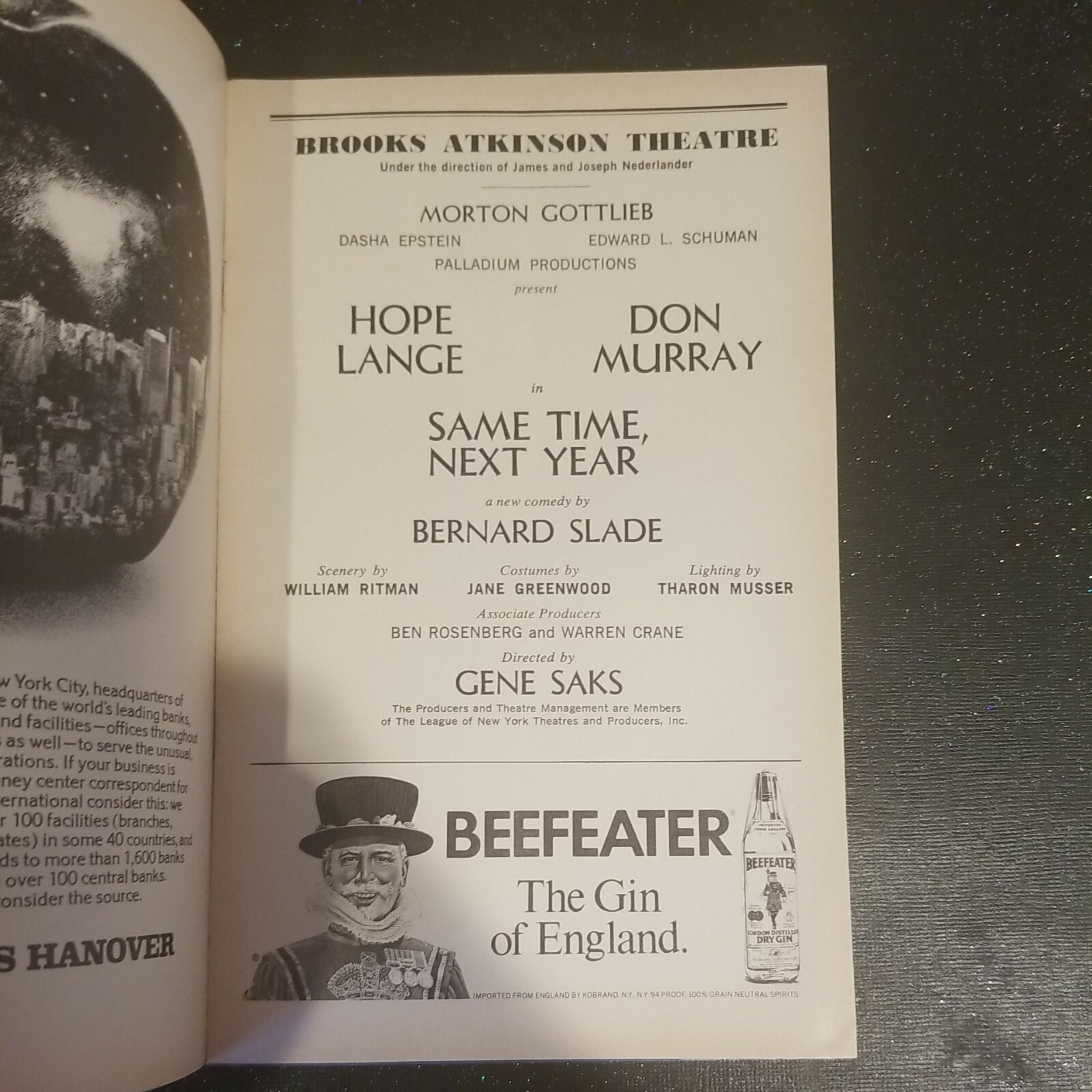 SAME TIME NEXT YEAR – Brooks Atkinson Theatre Playbill – January 1977 Free ship