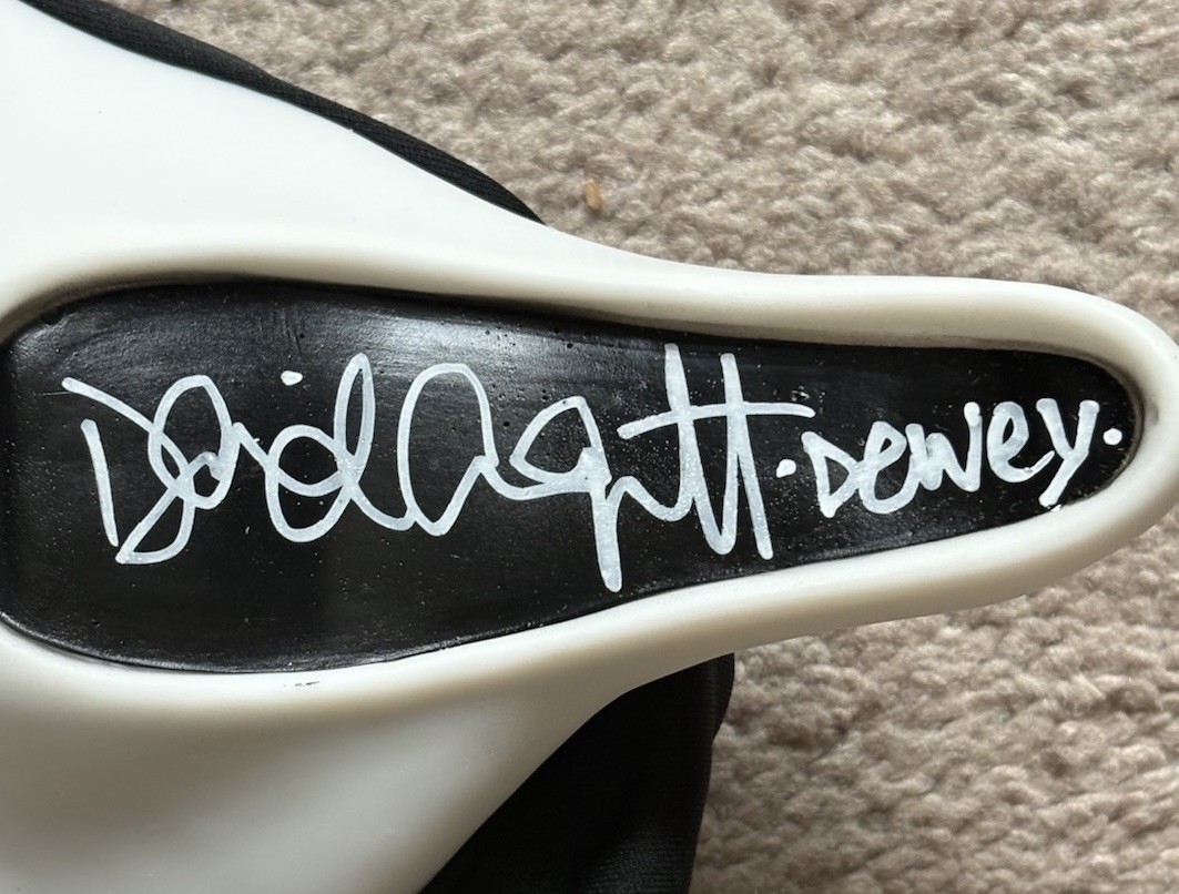 David Arquette Signed Autographed Ghost Face Mask Scream Dewey JSA WITNESS COA!