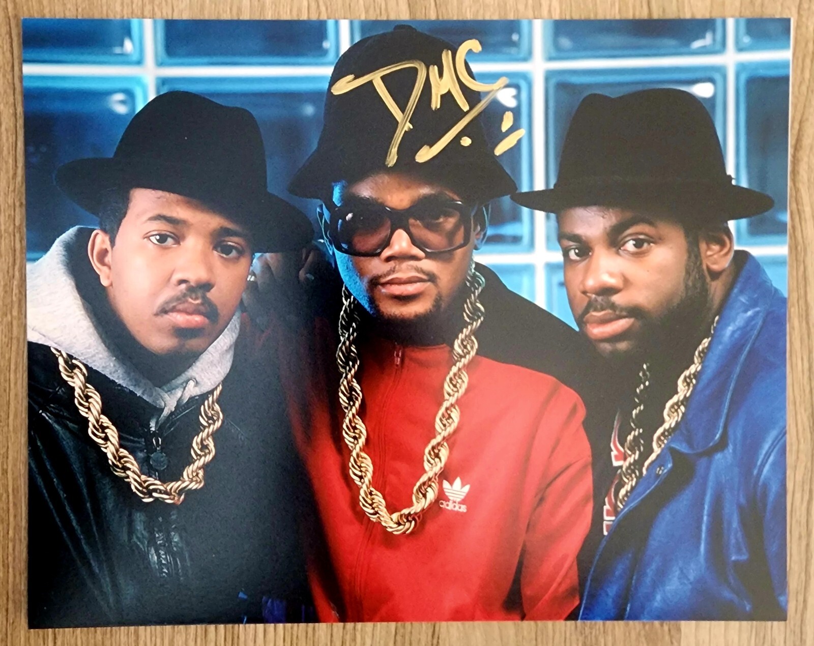 DMC of RUN-DMC Signed 8×10 Photo Darryl McDaniels Hip Hop Rap Rock LEGEND RAD