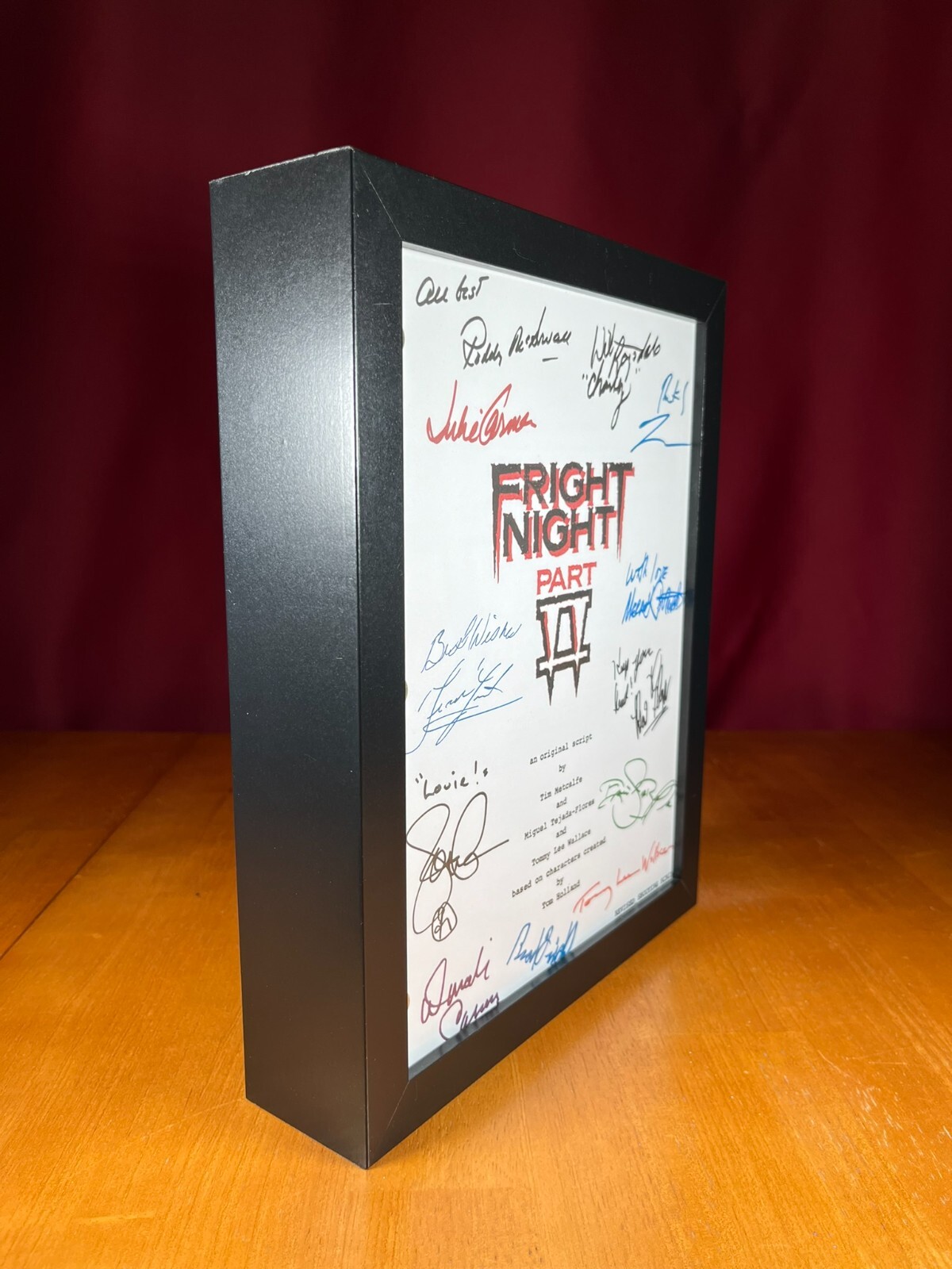 Fright Night Part 2 Script Signed- Autograph Reprints- 117 Pages- Vampires