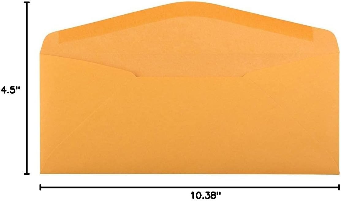 #11 Envelopes – 4 1/2 x 10 3/8 – Brown Kraft Manila – 50/Pack