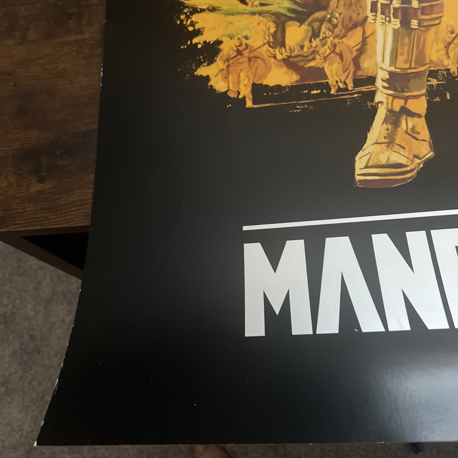 Pedro Pascal Signed Star Wars The Mandalorian Paul Mann Mondo SWAU 24×36